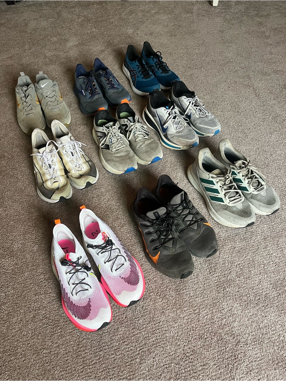 Mens Running Shoe Bundle Lot Size Men’s 11 - 12